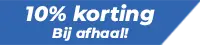 10% korting bij afhaal