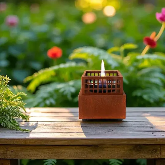 Agni 16 Corten sfeer, Tenderflame, tuinmeubels.nl