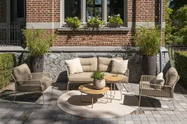 Albano loungeset met salontafels sfeerbeeld 1, 4 Seasons Outdoor, Tuinmeubels