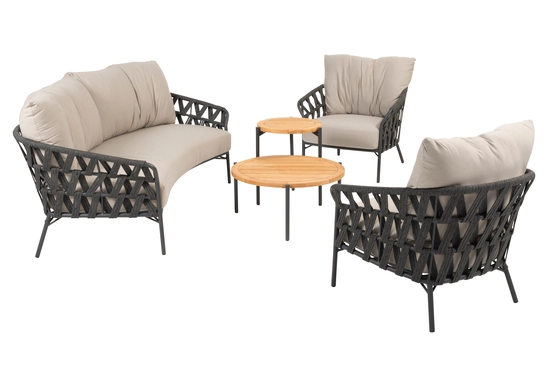 Albareto loungeset incl. tafeltje, 4 Seasons Outdoor, tuinmeubels.nl