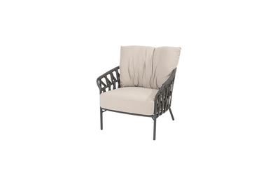 Albareto loungestoel incl. voetenbank details, 4 Seasons Outdoor, tuinmeubels.nl