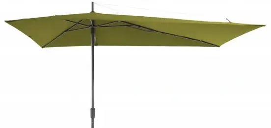 Asymetrique 360x220 sage groen met verrijdbare 60kg voet parasol, Madison, tuinmeubels