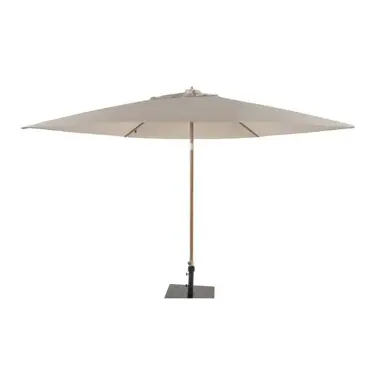 Azzurro 300 cm. Ø Woodlook frame -Sand