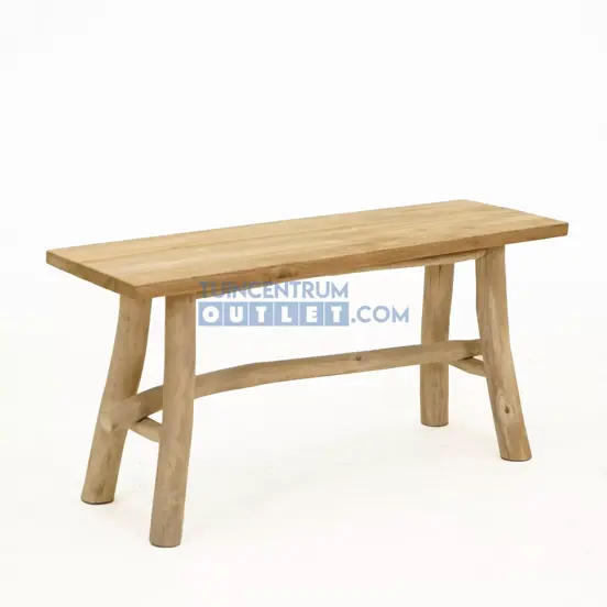 Bank teak l100b31h48cm, van der leeden, tuincentrumoutlet
