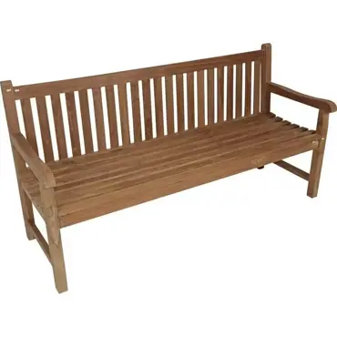 Bank Teak Rechte Rug 180 cm, Lesli Living, Tuinmeubels