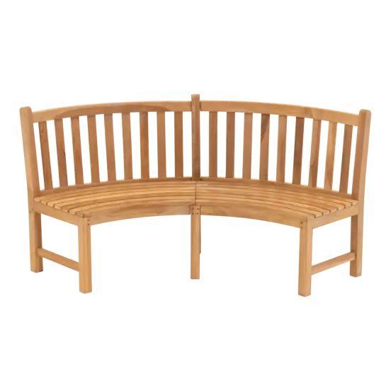 Bank teak Round 200cm, Lesli Living, tuinmeubels