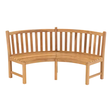 Bank teak Round 200cm, Lesli Living, tuinmeubels