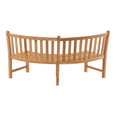 Bank teak Round 200cm achter, Lesli Living, tuinmeubels