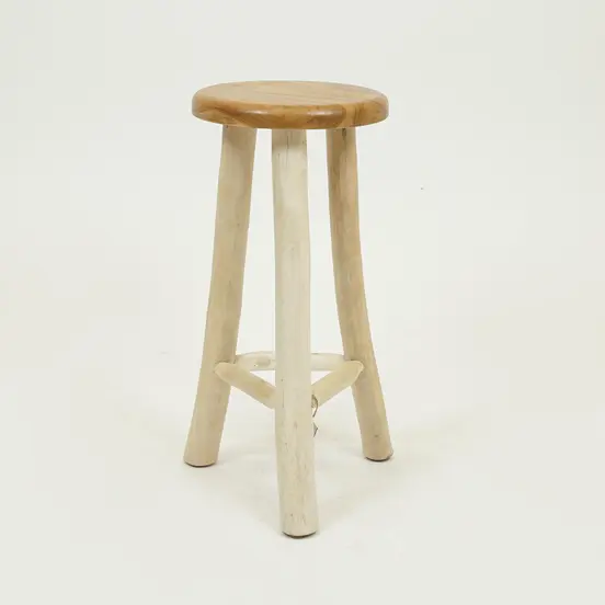 Barkruk teak vd leeden - tuinmeubels.nl