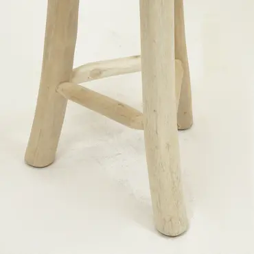 Barkruk teak vd leeden poten - tuinmeubels.nl