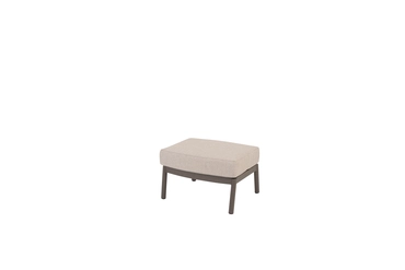 Barolo footstool terre with cushion, 4 Seasons Outdoor, tuinmeubels.nl