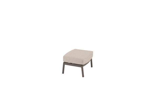Barolo footstool terre with cushion zij, 4 Seasons Outdoor, tuinmeubels.nl