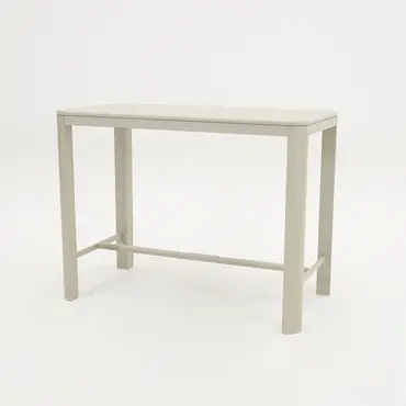 Barset Eos met 4x barstoel Quenza crème voorkant, Vita tuinmeubelen, Tuinmeubels.nl