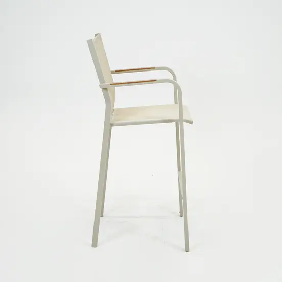 Barstoel Quenza stapelbaar creme heat voor, Vita, Tuinmeubels.nl