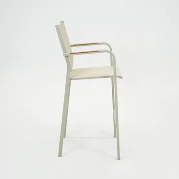 Barstoel Quenza stapelbaar creme heat voor, Vita, Tuinmeubels.nl