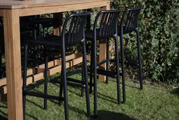 Barstoel Vita Porto Zwart B-03, Vita, tuinmeubels.nl