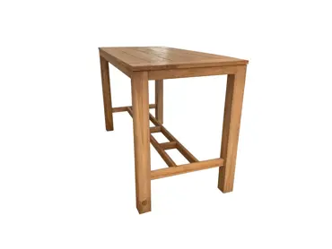 Bartafel Colombo teak 180x80H105 cm zijkant, Vita, tuinmeubels.nl