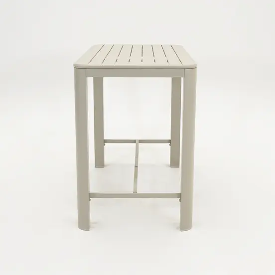 Bartafel Eos L140B74H105 creme zijkant, Vita, Tuinmeubels.nl