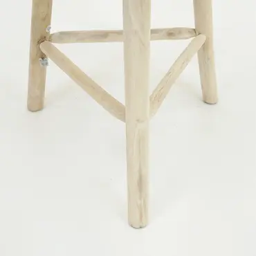 Bartafel Teak Naturel d90h110cm tafelpoten - outdoor, Van der Leeden, Tuinmeubels.nl