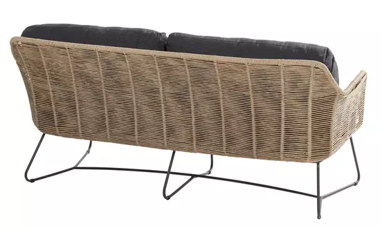 Belmond living bench 2.5 seaters natural achter, 4 Seasons Outdoor, tuinmeubels