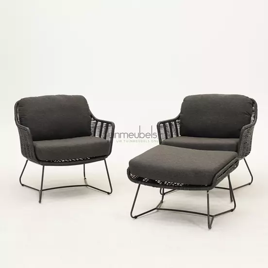 Belmond living chair antraciet zij, Taste by 4 Seasons, tuinmeubels