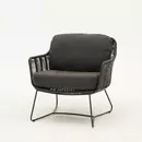 Belmond living chair antraciet zijkant, Taste by 4 Seasons, tuinmeubels