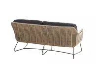 Belmond living bench 2.5 seaters natural achter, Taste by 4 Seasons, tuinmeubels