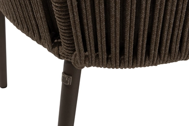 Bernini dining stoel terre incl. 2 kussens detail poten, 4 Seasons Outdoor, tuinmeubels.nl