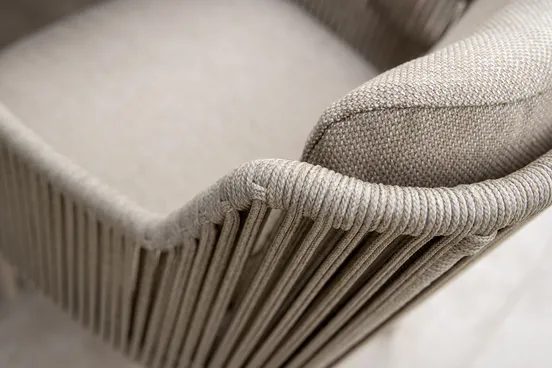 Bernini dining stoel terre incl. 2 kussens details, 4 Seasons Outdoor, tuinmeubels.nl