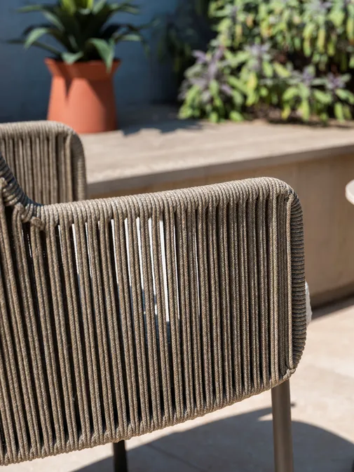 Bernini dining stoel terre incl. 2 kussens detailfoto, 4 Seasons Outdoor, tuinmeubels.nl