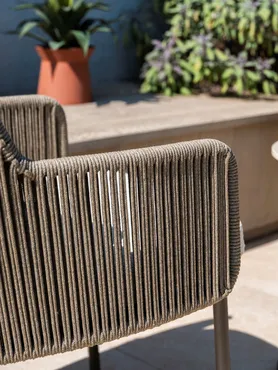 Bernini dining stoel terre incl. 2 kussens detailfoto, 4 Seasons Outdoor, tuinmeubels.nl