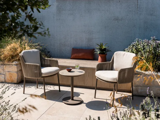 Bernini dining stoel terre incl. 2 kussens sfeer, 4 Seasons Outdoor, tuinmeubels.nl