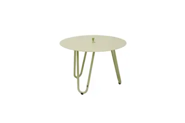 Bijzettafel Cool met hendel Ø 60 cm H 40 cm - Seashell | 4 Seasons Outdoor