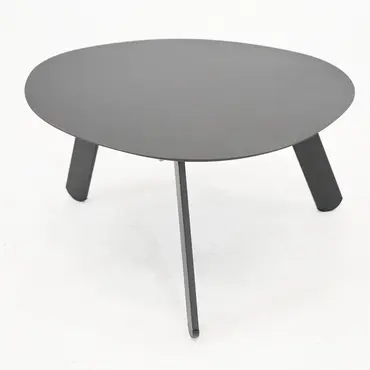 Bijzettafel Tiki 55x46x28cm zwart bovenkant, Lesli Living, tuinmeubels.nl