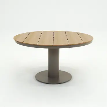 Bonita table Ø134cm Taupe, SenS-Line, tuinmeubels.nl