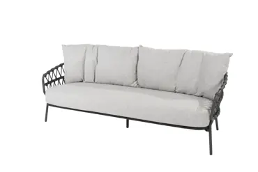 Calpi 3-zits lounge bank incl. 3 kussens, 4 Seasons Outdoor, tuinmeubels