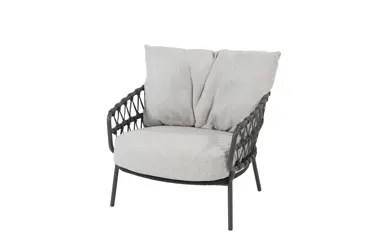 Calpi living chair anthracite with 2 cushions