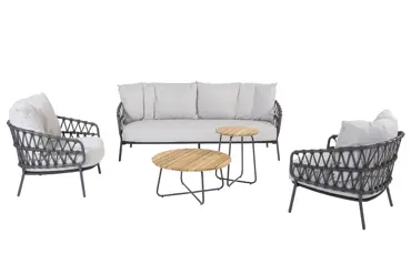 Calpi loungeset met salontafels, 4 Seasons Outdoor, Tuinmeubels