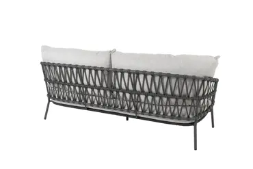 Calpi loungeset met salontafels en voetenbank bank achterkant, 4 Seasons Outdoor, Tuinmeubels