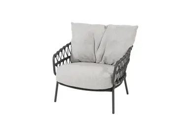 Calpi loungeset met salontafels en voetenbank stoel, 4 Seasons Outdoor, Tuinmeubels
