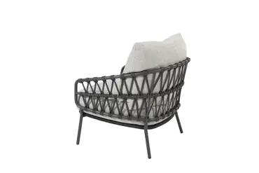 Calpi loungestoel met voetenbank stoel links, 4 Seasons Outdoor, Tuinmeubels