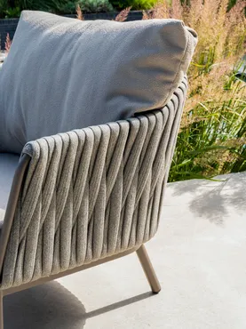 Cannes loungeset: 3-zits bank + 2x lounge stoel - afbeelding 3