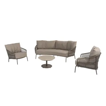 Capalbio loungeset incl. tafeltje, 4 Seasons Outdoor, tuinmeubels.nl