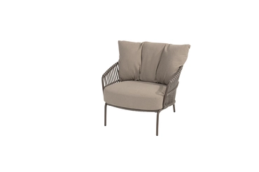 Capalbio loungestoel incl. voetenbank stoel, 4 Seasons Outdoor, tuinmeubels.nl