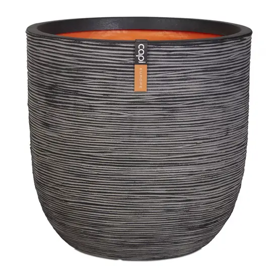 Capi pot bol rib - Ø54 cm antraciet www.tuinmeubels.nl