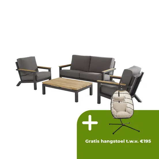 Capitol loungeset met teak tafel | 4 Seasons Outdoor - afbeelding 1