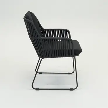 Carma Fauteuil antraciet, Vita tuinmeubelen, Tuinmeubels.nl