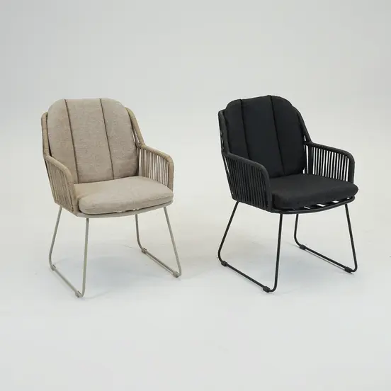 Carma Fauteuil antraciet, Vita tuinmeubelen, Tuinmeubels.nl