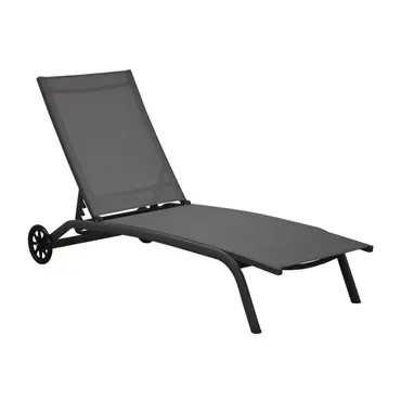 Celio zonnebed antraciet, Vita tuinmeubelen, tuinmeubels.nl