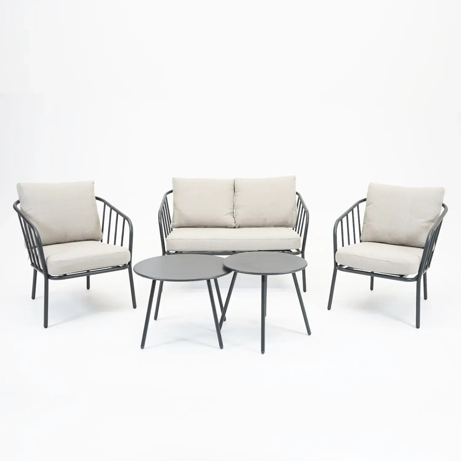 Conversation Loungeset Progetto Zwart NOUS Garden Vita